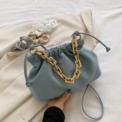 Barabum Wild Crossbody Bag Fashion Thick Chain Cloud Bag