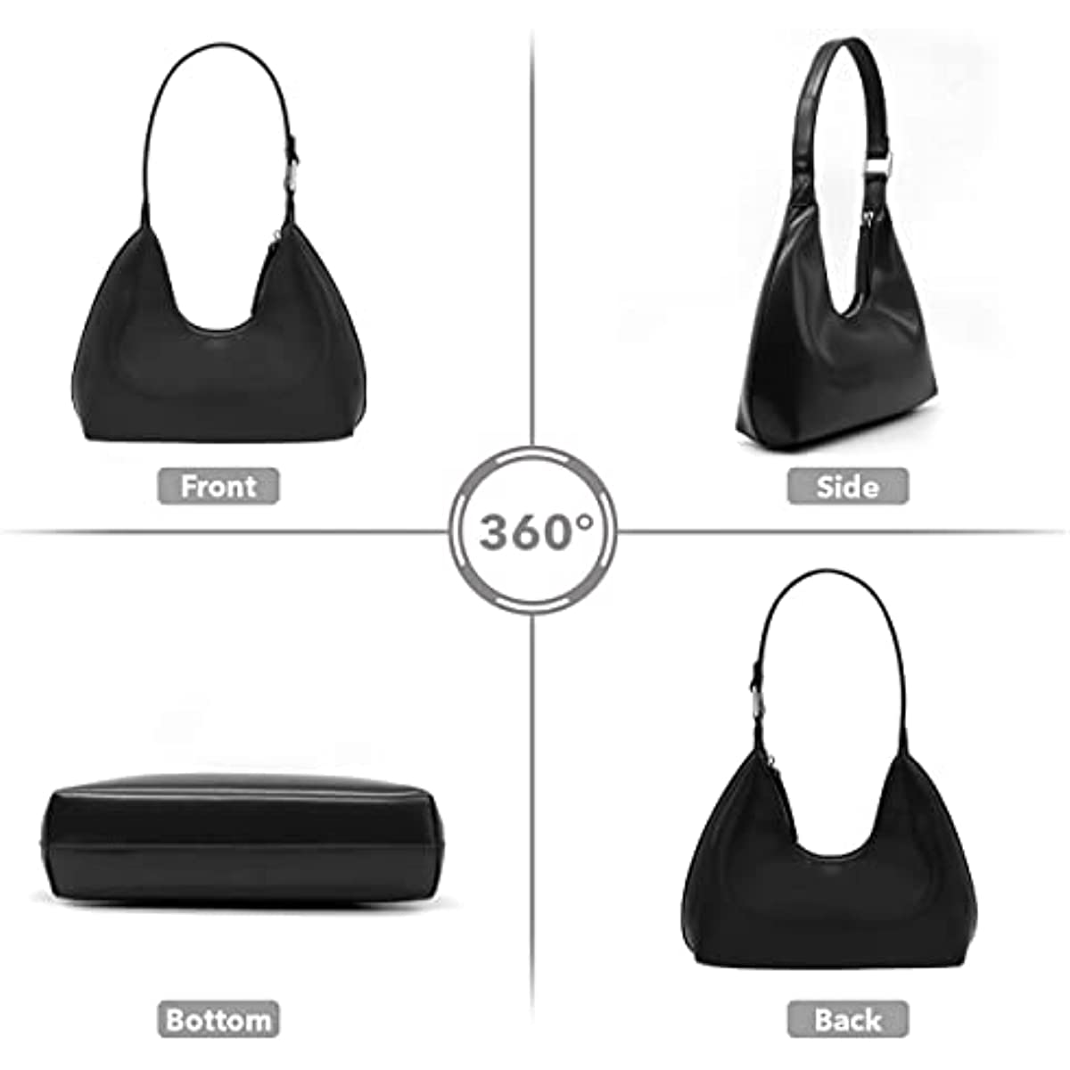 Barabum Mini Purse Small Shoulder Bags for Women Trendy Small Hobo Bag Clutch Purses for Women