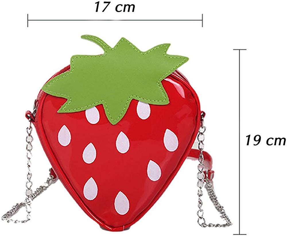 Latest Novelty Cute Strawberry Shape Crossbody Mini Bag for Women
