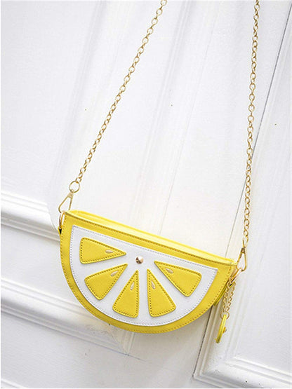 Latest Novelty Cute Lemon Shape Crossbody Bag for Women