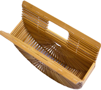 Barabum Damen-Handtasche aus Bambus, handgefertigt, große Tragetasche