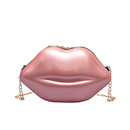 Barabum Sexy Lips Style Fashion Pu Leather Crossbody Bag
